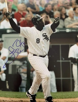 Carl Everett 2005 Chicago White Sox HR vs Medias Rojas autografiado 8x10 foto prueba Foto 1 de 2