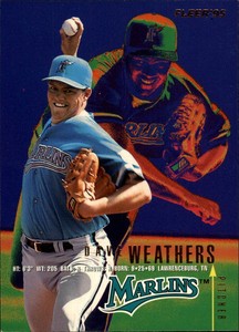 1995 Fleer Montreal Expos Baseball Card #343 Dave Weathers