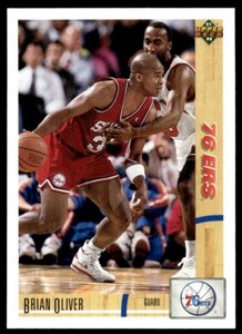 1991-92 Upper Deck Brian Oliver Philadelphia 76ers #119
