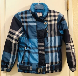 FREE COUNTRY Ski Snowboard Jacket Parka Fleece Lined Belted Girls M 10/12 - Picture 1 of 12