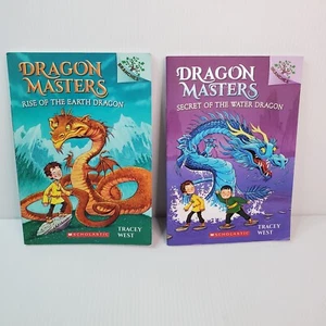 DRAGON MASTERS By Tracey West Lot Of 2 - Books 1, 3 (Paperback) Scholastic Kids - Foto 1 di 10