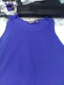 Trader Bay Blue Cotton Tank Top XL - Picture 1 of 1