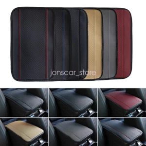 Auto Center Console Protector Pad Microfiber Leather Embossing Car Armrest Cover - Imagen 1 de 15