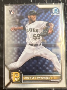 Roansy Contreras 2022 Bowman Chrome Rookie Card #99 Pittsburgh Pirates