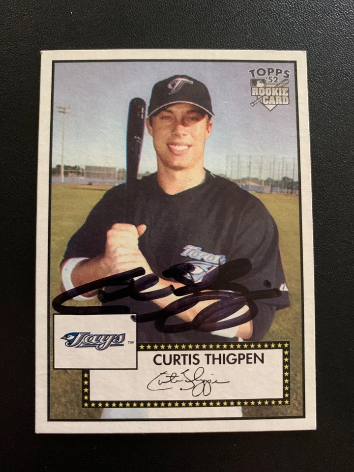Curtis Thigpen Signed 2007 Topps '52 Card Toronto Blue Jays Autograph COA - Image 1 of 1