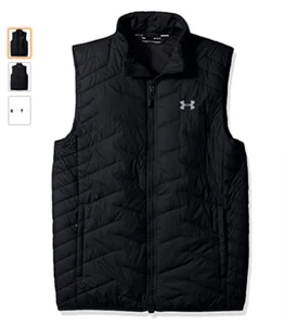 Under Armour Jacket Vest Mens Small Black New - Picture 1 of 2