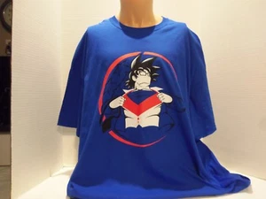 CAMISETA DRAGONBALL Z (SUPERMAN-CLARK KENT) (3XL) AZUL-ANIME-COSPLAY-MUY RARA - Imagen 1 de 2