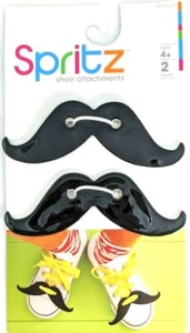 Spritz Kids Shoe Accessories Shoe Attachments Unisex Mustache Beard Fashion Men - Picture 1 of 2