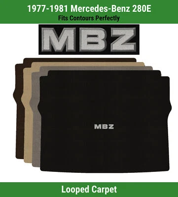 Alfombra de maletero Lloyd Classic Loop para Mercedes-Benz 280E 77-81 con apliques MBZ Foto 1 de 4