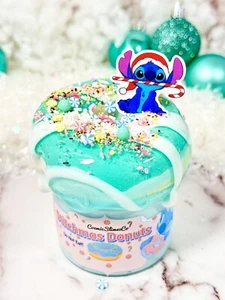 Stitchmas Donuts Butterschleim ~ Zum Selbermachen Ton ~ Weihnachtsschleim ~ Schleimläden ~ ASMR - Bild 1 von 11