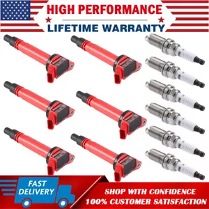 6 Pack Ignition Coil & Spark Plug For Lexus IS350 GS350 IS250 RX350 Toyota UF507 - Picture 1 of 15