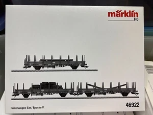MARKLIN HO 46922 SET 3 CARRI MERCI DSB EPOCA V, NUOVO CON SCATOLA - Foto 1 di 5