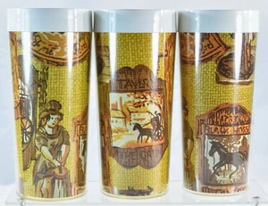 3 MCM Thermal Double Wall Insulated Tumblers Tavern Black Horse Barware - Picture 1 of 4