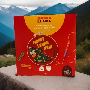 New!  Target Mondo Llama Create Your Own HAPPY LUNAR NEW YEAR Punch Needle Kit - Picture 1 of 5