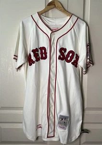 Ted Williams #9 Boston Red Sox Baseball 1939 Jersey Mitchell Ness White Size 48 - Picture 1 of 10