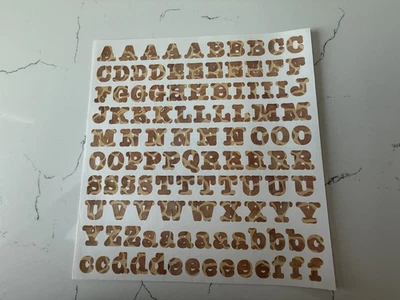 Creative Memories ABC/123 12x12" Sticker Sheets ~ Misc Colors ~ 3/4"  You Choose - Image 1 of 4