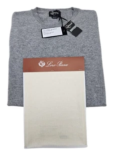 Jersey Hombre Cuello Redondo con Loro Piana Premium Cachemira Producido 2 Colores - Imagen 1 de 20