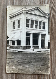 Vintage Postkarte RPPC Citizens State Bank Plainwell Michigan Allegan County MI - Bild 1 von 2
