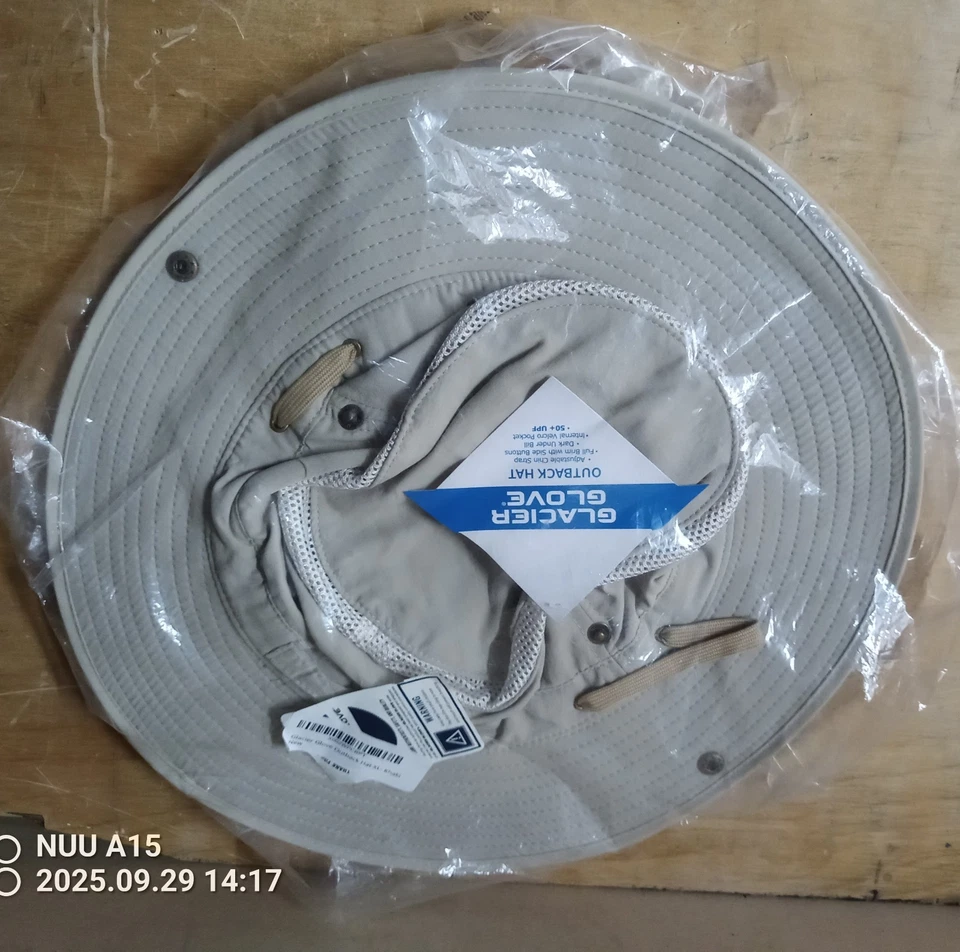 Glacier 50KKGR-XL Outback Hat XL 50 UPF Khaki