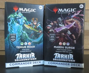 Mazo Magic The Gathering Tarkir Dragonstorm Commander - MARDU OR TEMUR ROAR - Imagen 1 de 4