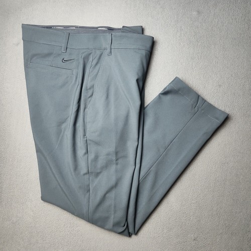 Pantalone Nike Uomo 36x32 Grigio Dri FIT Golf Victory Elasticizzato Poliestere Tech DN2397