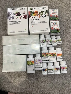 Lote a granel de suplementos de nutrilite - sellados - originalmente valor minorista de más de $1,000 Foto 1 de 4