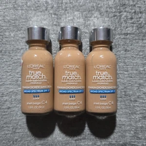Lotto 3 L'Oréal True Match C4 - Fondotinta Shell Beige SPF17 - SCADENZA 21/05 - Foto 1 di 6