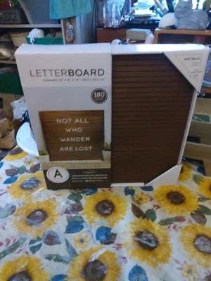 NIB Wood Letter Board 12×12×1.5 - Image 1 of 4