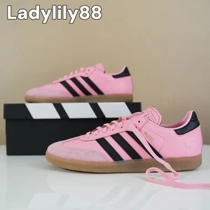 NWT Adidas JP7844 Men's Lionel Messi x Samba Multiple Sizes Light Pink Black - Picture 1 of 18