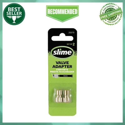 Adaptador de válvula de neumático de bicicleta Slime Presta a Schrader (estándar 2 piezas) Foto 1 de 4