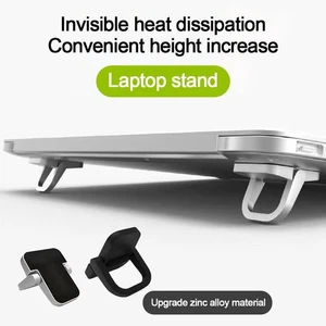 2pcs/set Non-slip Computer Holder Folding Heat Dissipation Foot Pad - Afbeelding 1 van 14