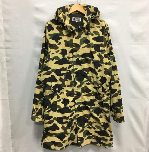 A BATHING APE (BAPE) A BATHING APE 1ST CAMO HOODIE COAT M Giallo Mimetico Multicolore USA F S dalppone