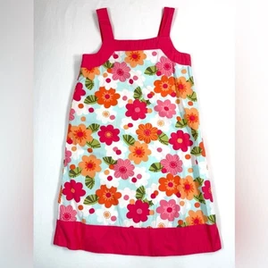 GYMBOREE Girls Floral Tropical Sundress 8 Summer Flowers Retro Y2K Island Party - Picture 1 of 7