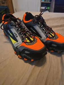 Fila Oakmont TR Schuhe Herren Größe 13 Schnürschuhe Low Top Orange Schwarz - Bild 1 von 6