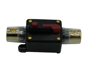 80A Car Inline Circuit Breaker Fuse Holder For 12-48V Protection CB-04-0-80A - Picture 1 of 4