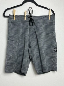 Volcom Mod-Tech Boardshorts Size 30 Surf Athleisure Pockets Drawstring - Picture 1 of 10