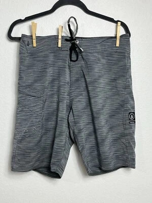 Volcom Mod-Tech Boardshorts Size 30 Surf Athleisure Pockets Drawstring - Image 1 of 4