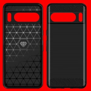 Natürliche Taktilität Kohlefaser weiche schlanke Schutzhülle passt Google Pixel 8 Pro GC3VE - Bild 1 von 1