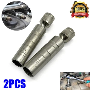Universal Spark Plug Socket Wrench 12 Point Magnetic Thin Wall Tool 14mm +16mm - Picture 1 of 10