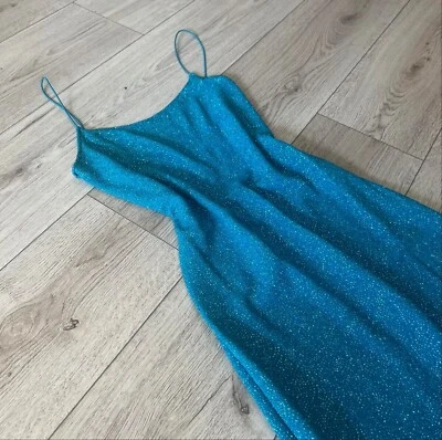 Vestido de graduación vintage años 90 brillante  Foto 1 de 4