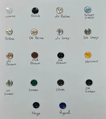 20L (12.5mm), 2 hole buttons, colourful buttons, shiny buttons - Image 1 of 2