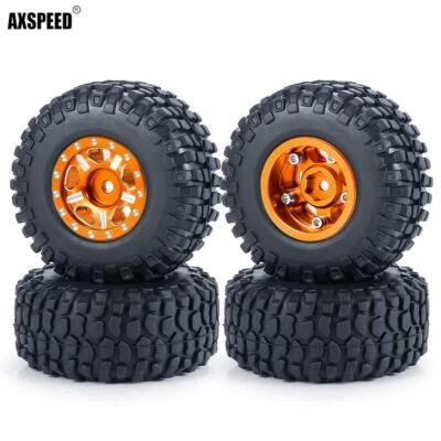 FLYXM 4pcs Wheels Tires Set for Axial SCX24 90081 AXI00001/2/4/5/6 RC Crawler - Image 1 of 4