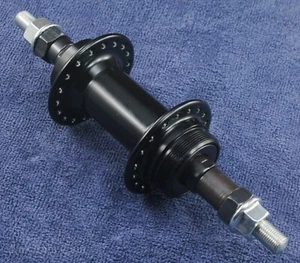 NOS MTB Cruiser Rear HUB 36h Freewheel 3/8" Axle Nuts Old School Klunker Bicycle - Picture 1 of 6