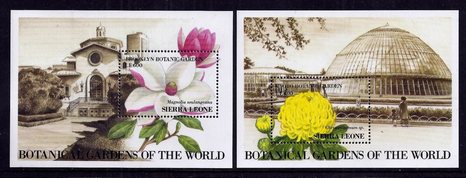 Sierra Leone 1989 Kew Botanical Gardens set x 2 min. sheets fine, fresh MNH - Image 1 of 1