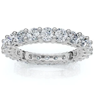 2 3/8ct Diamond Eternity Ring 14k White Gold - Picture 1 of 6