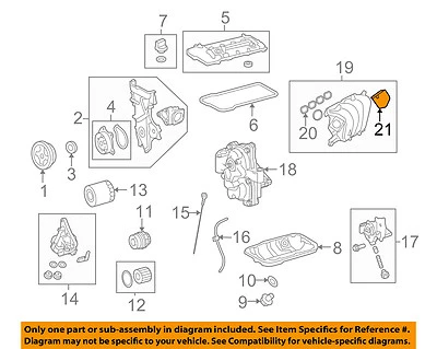 Junta de carrocería del acelerador OEM TOYOTA 222710D051 Foto 1 de 2