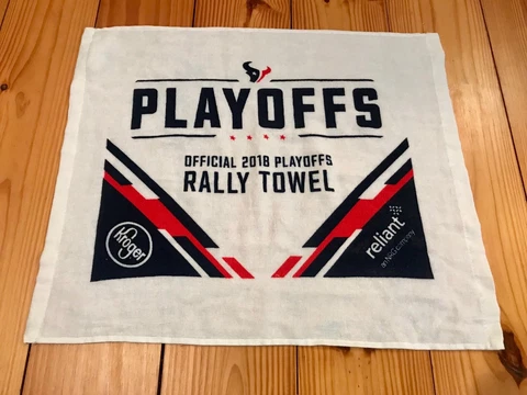 HOUSTON TEXANS OFFICIAL 2018 PLAYOFFS RALLY TOWEL - NFL - NRG SGA 1/5/19 Cover