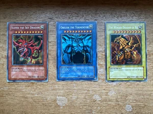 Yu-Gi-Oh! GBI ägyptisches Gottkarten-Set geheim selten GBI-001/002/003 - Bild 1 von 11