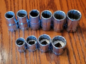 Craftsman 10 Piece Socket Set Metric. USA Made 12 point - Picture 1 of 4