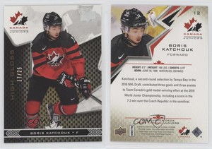2018 Upper Deck Team Canada Juniors High Gloss /25 Boris Katchouk #12